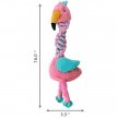 Фото 4 - игрушки Kong Knots Twists игрушка с пищалкой для собак РОЗОВЫЙ ФЛАМИНГО С УЗЛАМИ