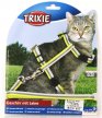 Фото 2 - шлейки, нашийники Trixie нейлонова шлейка з повідцем для кішок ГОРОШОК (41862)