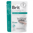 Фото - ветеринарні корми Brit Veterinary Diets Cat Grain Free Sterilised Salmon консерви для підтримки сечовивідних шляхів у котів ЛОСОСЬ