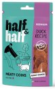 Фото - ласощі Half&Half Meaty Coins Adult Duck ласощі для собак м'ясні монетки, КАЧКА