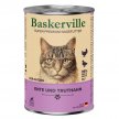 Фото - влажный корм (консервы) Baskerville (Баскервиль) УТКА-ИНДЕЙКА - консервы для кошек