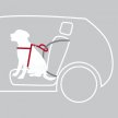 Фото 4 - аксессуары в авто Trixie CAR HARNESS COMFORT защитная шлея для авто, нейлон