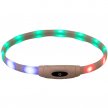 Фото 5 - амуниция Trixie Flash Light Ring USB силиконовый светящийся ошейник для собак (12630)