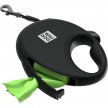 Фото 3 - рулетки WAUDOG R-leash поводок рулетка с контейнером для пакетов, светоотражающая лента, черный