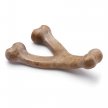 Фото 3 - іграшки Benebone Puppy Wishbone Bacon жувальна іграшка для цуценят ВИЛОЧКОВА КІСТКА, смак БЕКОНА