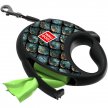 Фото 9 - рулетки Collar WAUDOG R-LEASH поводок-рулетка с контейнером для пакетов, светоотражающая лента, ЧЕШУЯ
