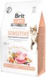 Фото - сухий корм Brit Care Cat Grain Free Sensitive Turkey & Salmon беззерновий корм для вибагливих кішок із чутливим травленням ИНДИЧКА та ЛОСОСЬ