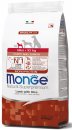 Фото - сухий корм Monge Dog Monoprotein Puppy & Junior Mini Lamb & Rice сухий монопротеїновий корм для цуценят і молодих собак дрібних порід ЯГНЯТА та РИС