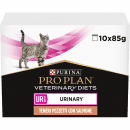 Фото - ветеринарні корми Purina Pro Plan (Пуріна Про План) Veterinary Diets UR Urinary Salmon вологий лікувальний корм для кішок для розчинення струвітного каміння ЛОСОСЬ