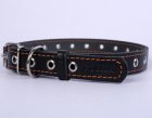 Фото 4 - амуниция Collar (Коллар) - БЕЗРАЗМЕРНЫЙ кожаный ошейник для собак одинарный, черный