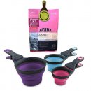 Фото 3 - миски, напувалки, фонтани DEXAS Collapsible KlipScoop - Мірна склянка складна на кліпсі для собак і кішок, зелений