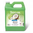 Фото 2 - повседневная косметика Tropiclean LIME & COCONUT шампунь ПРОТИВ ЛИНЬКИ для собак и котов