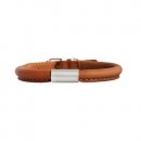 Фото - амуниция Collar SOFT Кожаный ошейник круглый с адресником