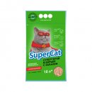 Фото - наполнители SUPER CAT Наполнитель Суперкет Стандарт с ароматизатором ЗЕЛЕНЫЙ