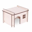 Фото - игровые городки Aquael PET INN WOODEN HOUSE Домик - конструктор для грызунов 