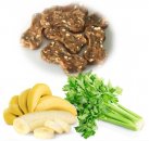 Фото 2 - ласощі Gimdog Superfood мясные косточки для собак Курица с бананом и сельдереем