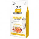 Фото - сухой корм Brit Care Cat Grain Free Haircare Healthy & Shiny Coat беззерновой сухой корм для кошек с длинной шерстью КУРИЦА и ЛОСОСЬ