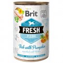 Фото - вологий корм (консерви) Brit Fresh Dog Fish with Pumpkin консерви для собак РИБА і ГАРБУЗ