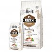 Фото 2 - сухой корм Brit Fresh Dog Adult Fit & Slim Turkey & Pea гипоаллергенный сухой корм для собак с избыточным весом ИНДЕЙКА и ГОРОХОМ