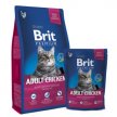 Фото - сухий корм Brit Premium Cat Adult Chicken & Chicken Liver сухий корм для кішок КУРКА та КУРЯЧА ПЕЧІНКА