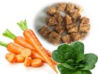 Фото 2 - ласощі Gimdog Superfood мясные кубики для собак Курица с морковью и шпинатом