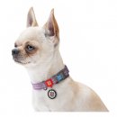 Фото 3 - амуниция Collar WAUDOG Re-cotton с QR паспортом, ошейник из восстановленного хлопка, пластиковая пряжка, ФИОЛЕТОВЫЙ