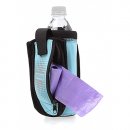 Фото 2 - миски, напувалки, фонтани Dexas BOTTLEPOCKET WITH TRAVEL CUP сумка зі складною мискою для води та аксесуарів, голубий