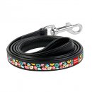 Фото - амуниция Collar WAUDOG ПОНЧИКИ кожаный поводок для собак, черный