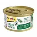 Фото 2 - вологий корм (консерви) Gimcat SUPERFOOD TUNA FILLET ZUCCHINI (ТУНЕЦЬ І ЦУККІНІ) консерви для котів