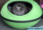 Фото 3 - спальні місця, лежаки K&H Thermo-Mod Dream Pod лежак-будиночок з електропідігрівом для котів