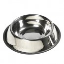 Фото 2 - миски, поилки, фонтаны Flamingo (Фламинго) DISH STEEL RIM Миска для собак с резиновым ободком, нержавейка