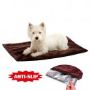 Фото 2 - лежаки, матраси, килимки та будиночки Flamingo THERMO DOG BLANKET термопідстилка для собак, коричнева