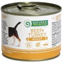 Фото - влажный корм (консервы) Natures Protection (Нейчез Протекшин) ADULT BEEF & TURKEY (ЭДАЛТ ТЕЛЯТИНА И ИНДЕЙКА) консерва для собак