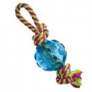 Фото - іграшки PETSTAGES Mini Orka Ball with rope Орка міні-м'ячик з канатиками - іграшка для собак