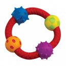 Фото - іграшки PETSTAGES Multi Texture Chew Ring - Канат-кільце з м'ячиками - іграшка для собак