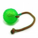 Фото 3 - іграшки StarMark Swing & Fling Chew Ball іграшка для собак, м'яч гелевий на мотузці