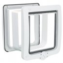 Фото - двери врезные Trixie 4-WAY FLAP DOOR XXL врезная дверца для кошек с тоннелем, 4 позиции (4424) белый