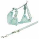 Фото 2 - амуниция Trixie Junior Puppy Soft Harness with Lead шлейка с поводком для щенков, мятный