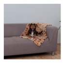 Фото 3 - лежаки, матрасы, коврики и домики Trixie LASLO мягкое флисовое покрывало для собак БЕЖЕВОЕ