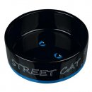 Фото 2 - миски, напувалки, фонтани Trixie Street Cat Керамическая миска для кошек (24659)
