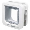 Фото - двери врезные Trixie SUREFLAP 4-WAY FLAP врезная дверца-автомат с туннелем для кошек и собак мелких пород, белая