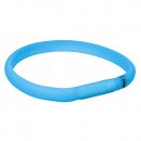 Фото - амуніція Trixie (Трикси) USB Flash Light Band Ошейник светящийся USB голубой (12681)