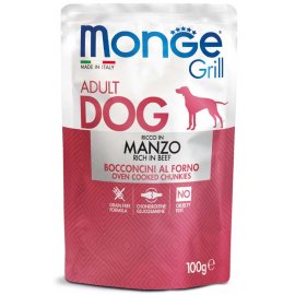 Monge Dog Grill Adult Beef & Vegetables вологий корм для собак ЯЛОВИЧИНА та ОВОЧІ, пауч