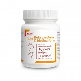 Dolfos (Дольфос) BETA-KAROTEN & BIOTYNA FORTE витаминно-минеральный комплекс для кожи и шерсти собак