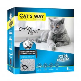 Cats Way (Кэтс Вэй) Active Carbon комкующийся наполнитель для кошачьего туалета БЕЗ АРОМАТА, черный