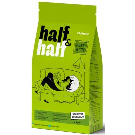 Half&Half Sensitive Digestion Turkey сухий корм для котів із чутливим травленням ІНДИЧКА