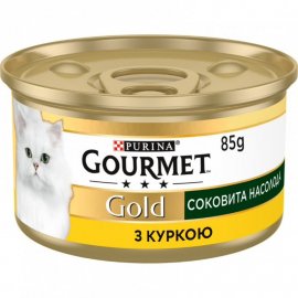 Gourmet Gold (Гурме Голд) СОЧНОЕ НАСЛАЖДЕНИЕ консерва для кошек КУРИЦА