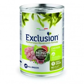 Exclusion (Эксклюжн) Adult Chicken All Breed монопротеиновые консервы для собак всех пород, КУРИЦА