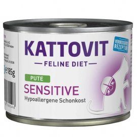 Kattovit Veterinary Sensitive Turkey вологий лікувальний корм для котів з харчовою непереносимістю ІНДИЧКА