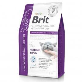 Brit Veterinary Diet Gastrointestinal High Fibre лечебный корм с повышенным содержанием клетчатки для кошек при нарушениях пищеварения СЕЛЕДКА
